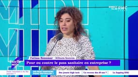 Pour ou contre le pass sanitaire en entreprise ? "C'est une stratégie pour coincer les derniers non-vaccinés" pense Fatima Benomar. 