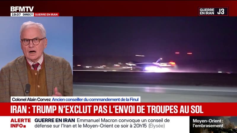 "Donald Trump sait qu'il va s'engager dans une guerre qui va être longue et coûteuse", explique le colonel Alain Corvez, ancien conseiller du commandement de la Finul