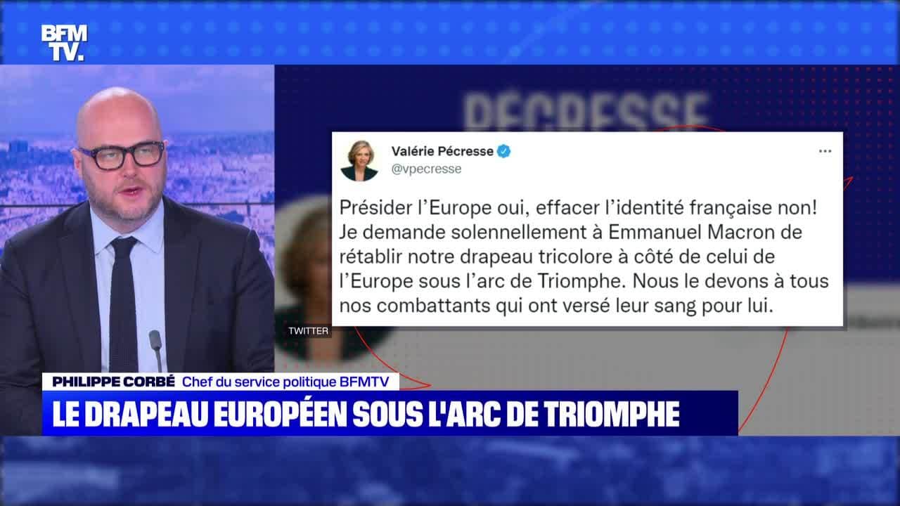 L'Arc de triomphe sans son drapeau français – 01/01 L'Arc de triomphe sans son drapeau français – 01/01