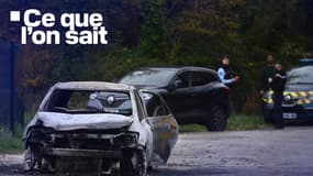 La voiture brûlée de l'automobiliste qui a volontairement percuté des passants à Oléron le 5 novembre 2025