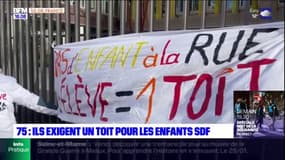 Paris: un collectif exige un toit pour les enfants sans-abri