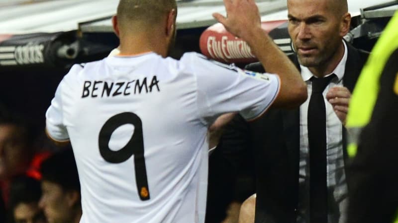 Zinédine Zidane et Karim Benzema