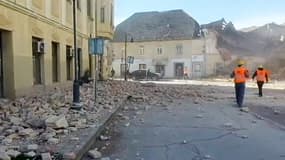 Photo des dégâts après le séisme en Croatie
