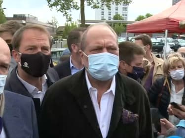 Eric Dupond-Moretti était en visite ce samedi à Loos-en-Gohelle, dans le Pas-de-Calais