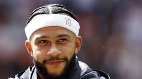 Memphis Depay lors de Pologne-Pays-Bas, le 16 juin 2024.
