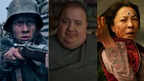 Les films "A l'Ouest rien de nouveau", "The Whale" et "Everything Everywhere All At Once"