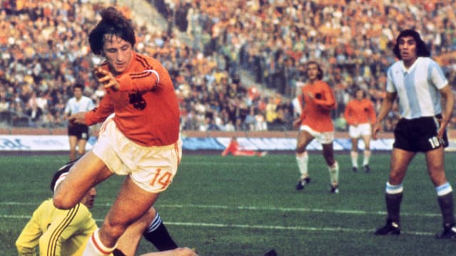 Johan Cruyff, sous les couleurs de l'équipe nationale des Pays-Bas