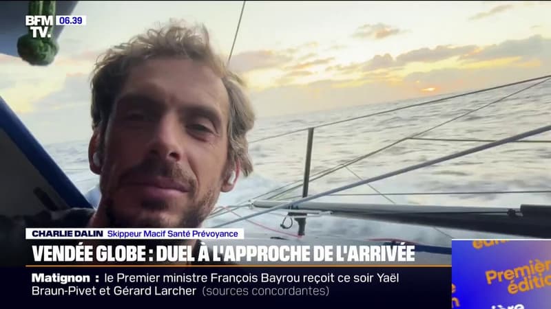 Vendée Globe: duel entre les deux Français Charlie Dalin et Yoann Richomme à l'approche de l'arrivée