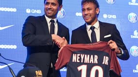 Nasser Al-Khelaifi et Neymar