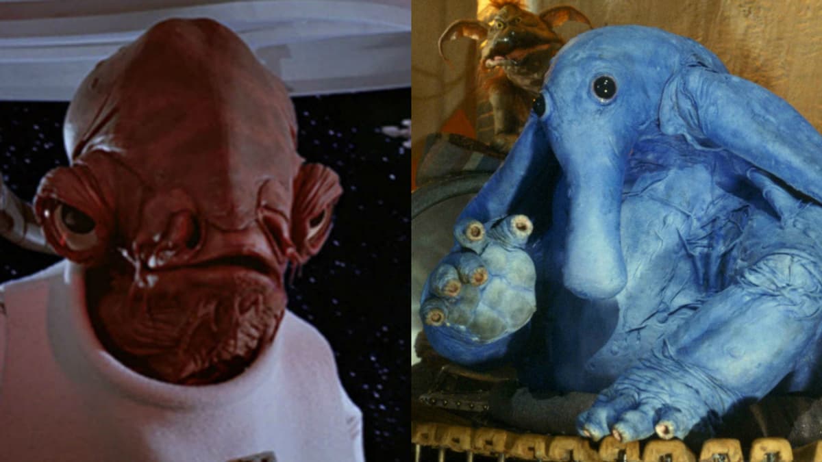L'Amiral Ackbar et Max Rebo dans Star Wars: Le Retour du Jedi L'Amiral Ackbar et Max Rebo dans Star Wars: Le Retour du Jedi