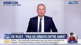 François de Rugy se justifie en précisant qu'il n'a utilisé qu'1/3 du budget annuel de réception depuis qu'il est ministre de la Transition écologique