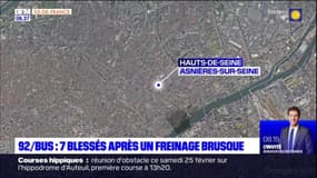 Hauts-de-Seine: sept blessés après un freinage violent d'un autobus à Asnières