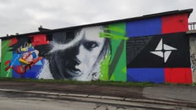 Fresque d'Orelsan réalisée par les artistes Solice et Horss