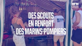 Marseille: des scouts épaulent les marins-pompiers face aux feux de forêt