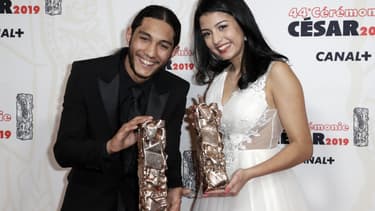 Dylan Robert et Kenza Fortas, et leurs César