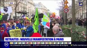 Retraites: une nouvelle journée de manifestation à Paris
