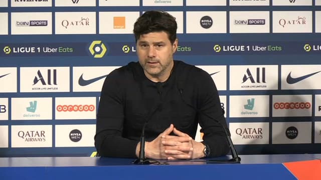 Mauricio Pochettino en conférence de presse, à Paris le 3 avril 2021