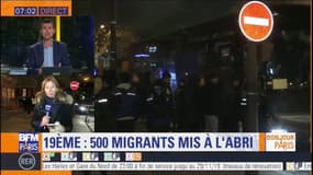 Plusieurs centaines de migrants évacués d'un campement porte d'Aubervilliers