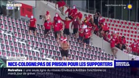 Violences lors du match Nice-Cologne: pas de peines de prison pour les deux supporters
