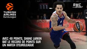 Euroleague - Avec 49 points, Larkin bat le record de points sur un match