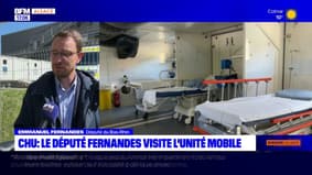 Strasbourg : le député Emmanuel Fernandes visite l’unité mobile du CHU