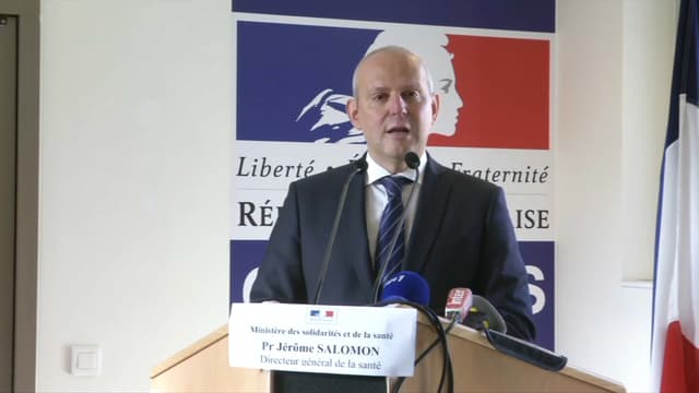 Jérôme Salomon, directeur général de la Santé, lors d'une conférence de presse le 26 février 2020.