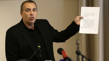 Jean-Marc Morandini, lors d'une conférence de presse après les révélations des "Inrocks", le 19 juillet 2016