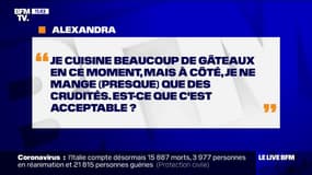 Je cuisine beaucoup de gâteaux, mais à côté je mange beaucoup de crudités, est-ce acceptable? BFMTV vous répond