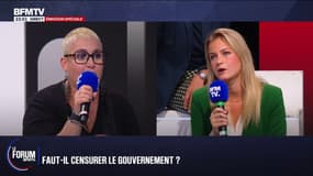 FORUM BFMTV - "Il faut redonner la parole au Français": échange tendu entre Aurélie, agent immobilier et Céline Hervieu, députée PS