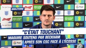 Angleterre : "C'était touchant", Maguire a reçu le soutien de Beckham après son CSC face à l'Écosse