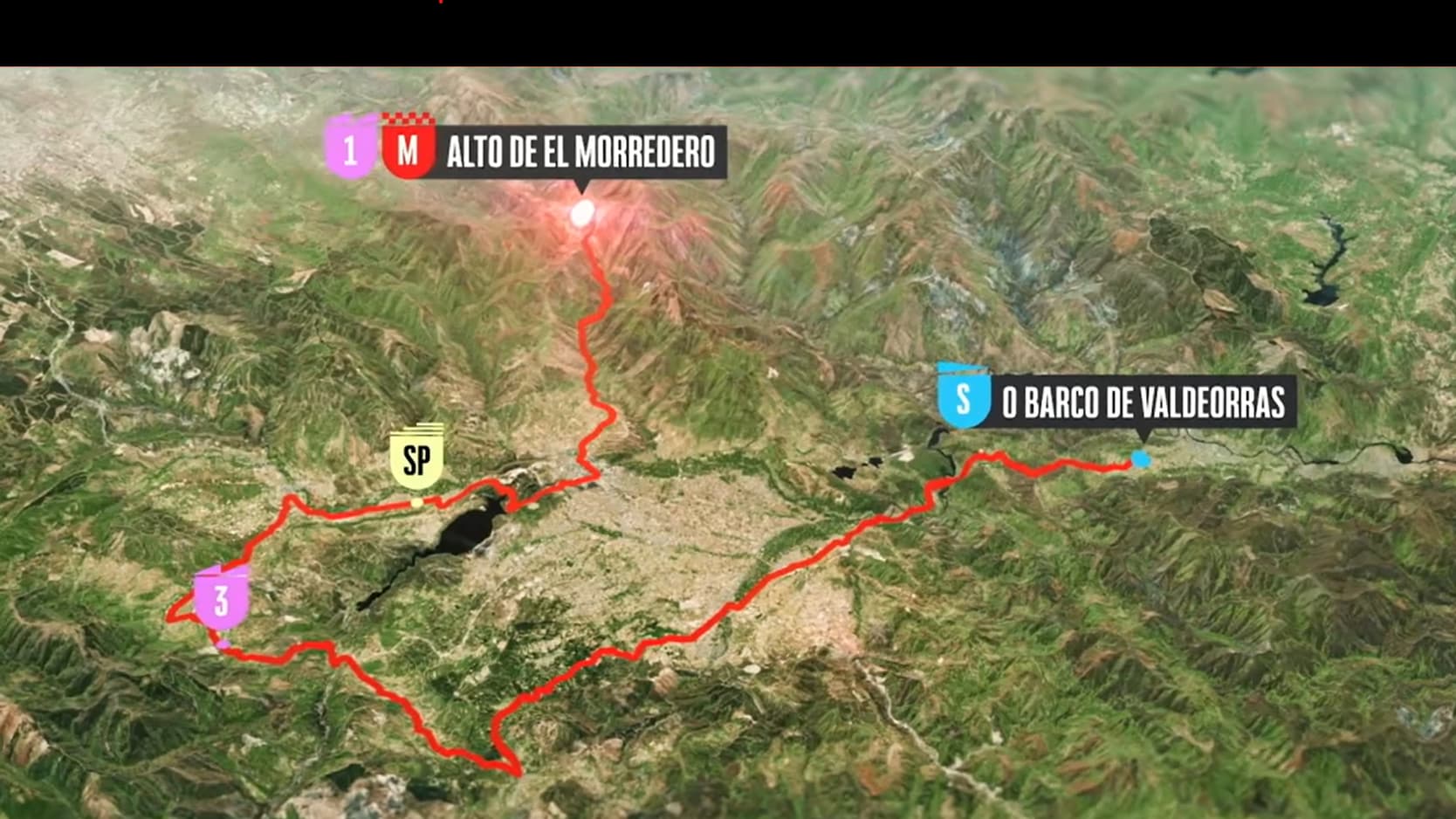 Le parcours de la 17e étape de la Vuelta, le 10 septembre 2025 Le parcours de la 17e étape de la Vuelta, le 10 septembre 2025