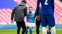 Kevin De Bruyne après sa blessure lors de Chelsea-Manchester City