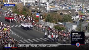 Marseille: le défilé militaire du 14-Juillet s'élance sur le Vieux-Port 