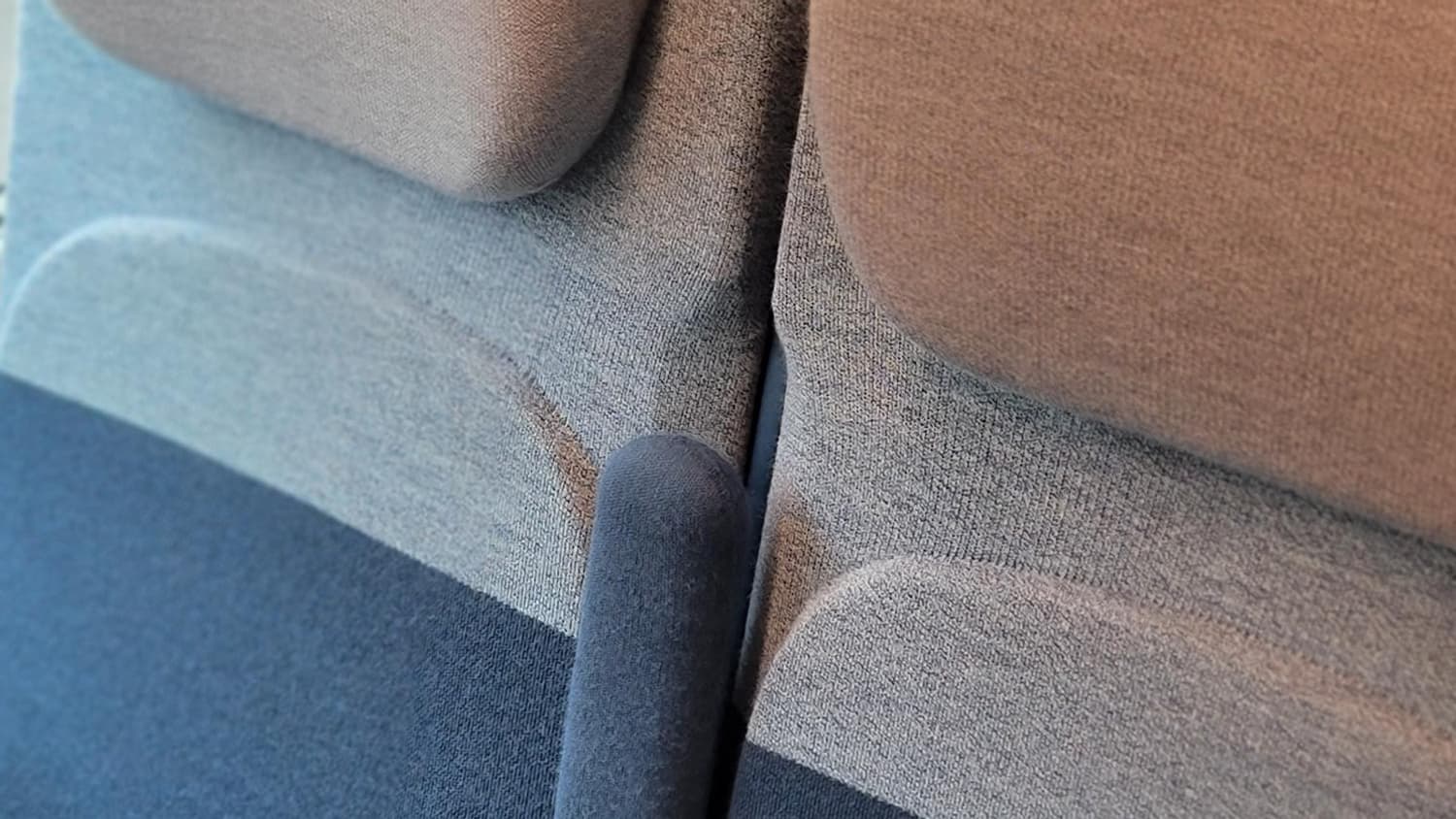 Les sièges de Seconde classe du nouveau TGV M