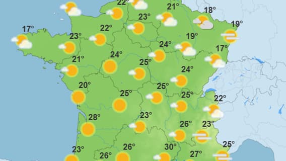 Météo de l'après-midi du jeudi 29 mai 2025. 