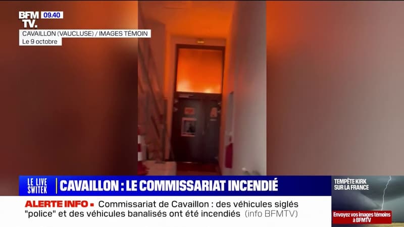 Vaucluse: des voitures de police incendiées devant le commissariat de Cavaillon