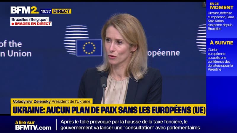 Guerre en Ukraine: "La pression devrait s'appliquer à l'agresseur", défend la cheffe de la diplomatie européenne