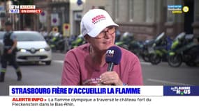 JO 2024: la nageuse alsacienne Béatrice Hess salue l'intergénérationnalité du passage de la flamme à Strasbourg