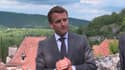 Le président de la République Emmanuel Macron à Saint-Cirq-Lapopie (Lot) le 2 juin 2021.