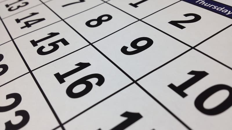 Un calendrier (illustration).