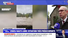 Crues en Haute-Loire: "120 pompiers vont venir renforcer les pompiers départementaux" annonce Yvan Cordier, préfet du département