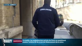 Pourquoi les ambulanciers ont-ils organisé une opération coup de poing à Paris