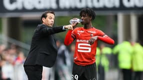 Julien Stéphan et Eduardo Camavinga