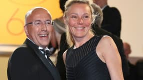 Eric Ciotti et son ex-épouse Caroline Magne, au festival de Cannes, le 13 mai 2016. (Archives)