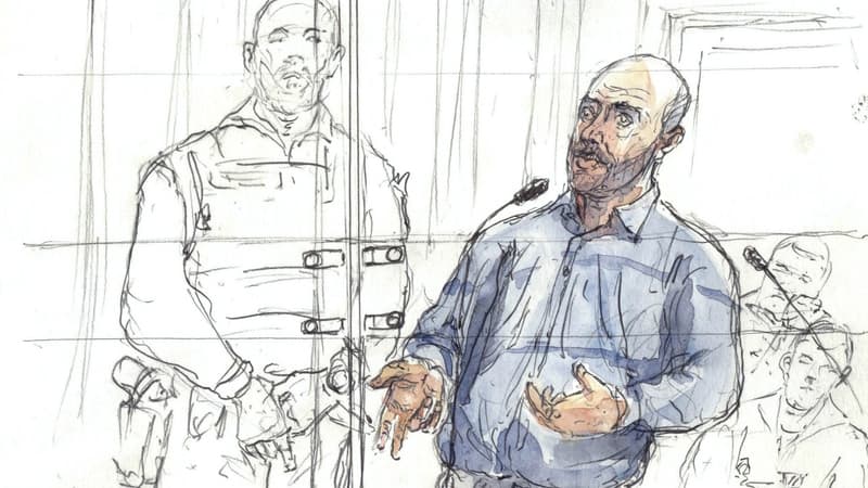 Dessin représentant Redoine Faïd
