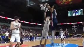 Victor Wembanyama, homme du match de la finale entre la France et les USA lors du Mondial U19 de basket.