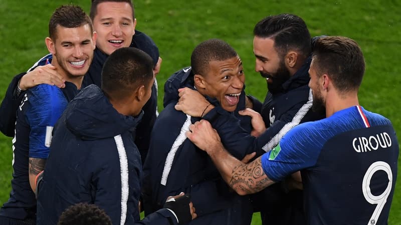 La joie des Bleus face au Pérou