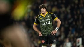 Oscar Jégou de retour sur le terrain lors de La Rochelle-Stade Français, le 2 novembre 2024.