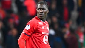 Amadou Onana avec Lille en avril 2022