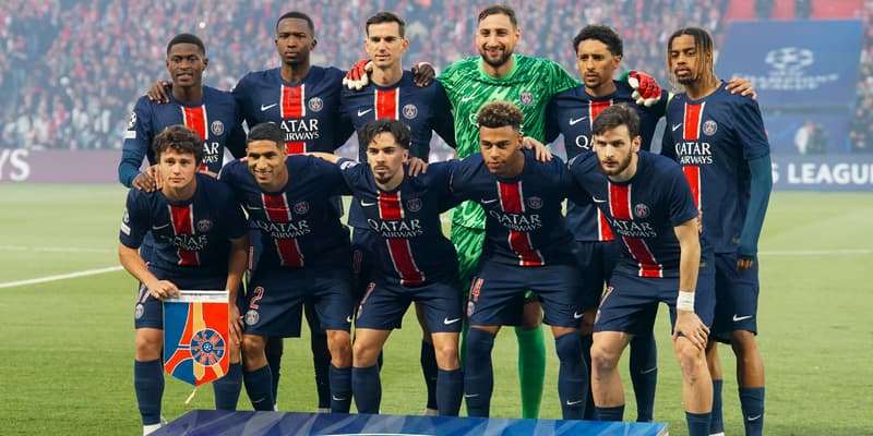 Les joueurs du PSG avant la demi-finale retour de Ligue des champions contre Arsenal, le 7 mai 2025
